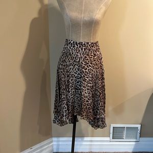 Dolce & Gabbana Silk Leopard Skirt